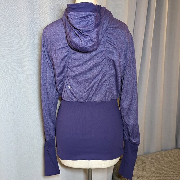 Lululemon Purple Dance Studio Jacket Reversible Hoodie Size 8 - Picture 3 of 7